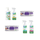 Pachet bio de curăţat casa : Soluţie de curăţat bucătăria Sir Bio 500 ml + Soluţie de curăţat baia Sir Bio 500 ml + Soluţie ȋndepărtarea petelor multi suprafeţe Sir Bio 500 ml + Detergent vase Sir Bio 1000 ml + Șerveţele cu lavanda,bicarbonat si oțet × 2