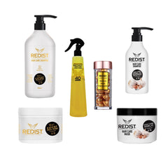 Pachet crestere, regenerare si hidratare intensivă a părului + CADOU : Sampon usturoi 500 ml si Masca cu usturoi - Redist