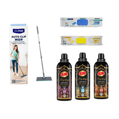 Nou: Mop cu click + 2 Rezerve mop Deep Fresh + Balsam de rufe Sir Aromatique Dubai Edition Noor Shaik Khamrah