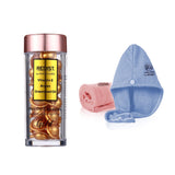 Capsule pentru un par sanatos Gold cu Vitamina E, Ulei de Argan, si Ulei din samburi de Struguri Redist, 30 buc + Set 2 prosoape pentru par Redist by Royal Gold