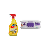 Degresant pentru bucătărie SIR cu aromă de lămâie 750 ml + Şerveţele umede pentru multi suprafeţe cu lavandă , bicarbonat şi oțet Deep Fresh 100 de bucăți
