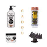 Pachet pentru cresterea si regenerarea parului 1000 ml + Masca usturoi 475 ml + Capsule ser tratament cu salvie + Perie pentru masaj scalp