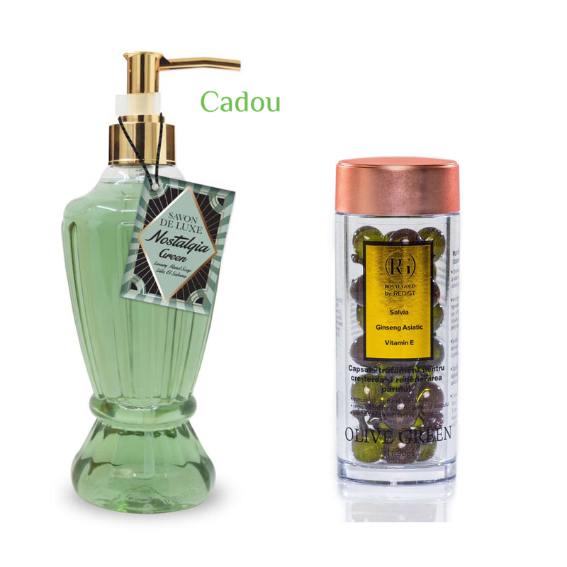 Capsule tratament pentru îngrijirea scalpului cu extract de Salvie + Cadou Sapun pentru mâini Nostalgia Green