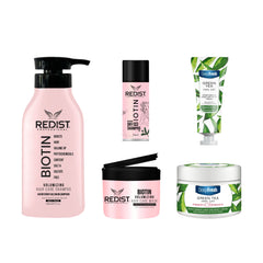Gama Redist Biotin pentru Volum + Kit Green Tea Deep Fresh cremă de mâini și corp