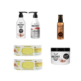 Sampon Impotriva Caderii Parului 500 ml + Șampon cu extract de usturoi 500 ml + Masca cu extract de usturoi + Ser cu Argan si Keratina Redist 125 ml + Şerveţele umede pentru multi suprafeţe cu lămâie, bicarbonat si oțet 100 buc × 2 pachete