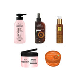 Sampon cu Biotina Redist pentru volum 500 ml + Masca de par cu Biotina Redist 250 ml + Face and Body Glow Golden Brown 80 ml + Cire Aseptine Bronzing cu ulei de morcov 100 ml O SPF + Cire Aseptine Bronzing Sun Oil 8 SPF 200 ml