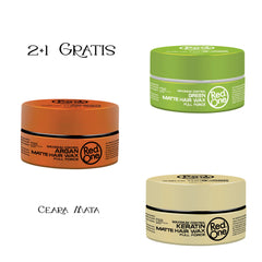 2+1 Gratis: Ceara profesională pentru par RedOne Matte (Green, Keratin, Argan) - Redist