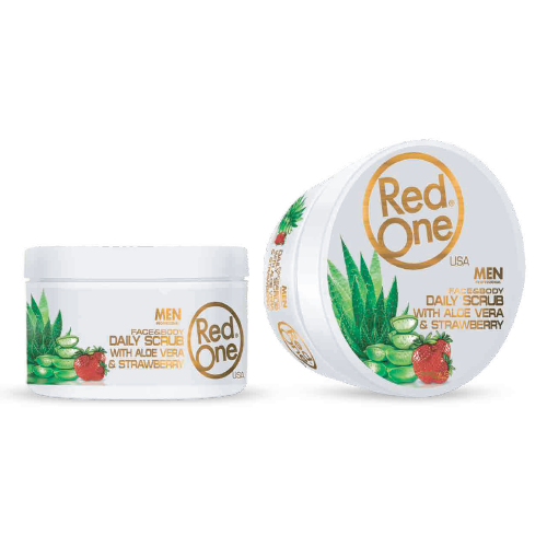 Scrub pentru fata si corp Strawberry & Aloe Vera RedOne 450ml - Redist