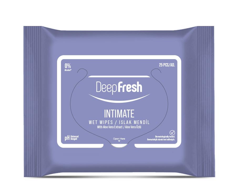 Servetele pentru igiena intima cu aloe vera Deep Fresh 25 buc - Redist
