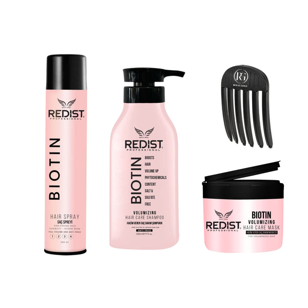 Kit pentru Volum Redist: Gama Biotină + Fixativ Biotină + Accesoriu Volum