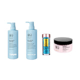 Șampon Hair Botox Therapy by Royal Gold 500 ml + Mască de păr revitalizantă Botox Therapy  by Royal Gold 500 ml + Capsule ser tratament pentru păr Blue Royal Gold by Redist 30 Buc + Scrub pentru scalp 3 în 1 Royal Gold