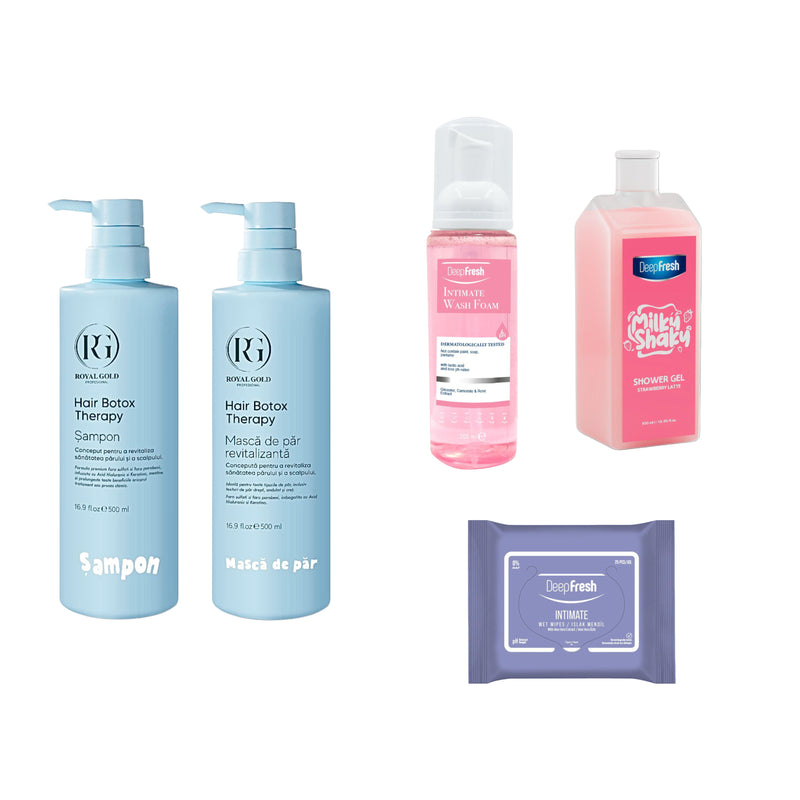 Gama Royal Gold Boto Therapy pentru hidratare intensă + Kit de îngrijire corporală