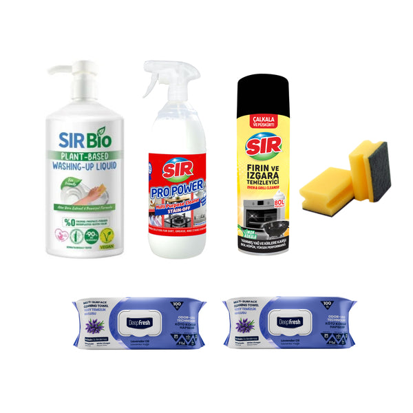 Kit curățenie baie Sir + Șervețele mulți suprafețe