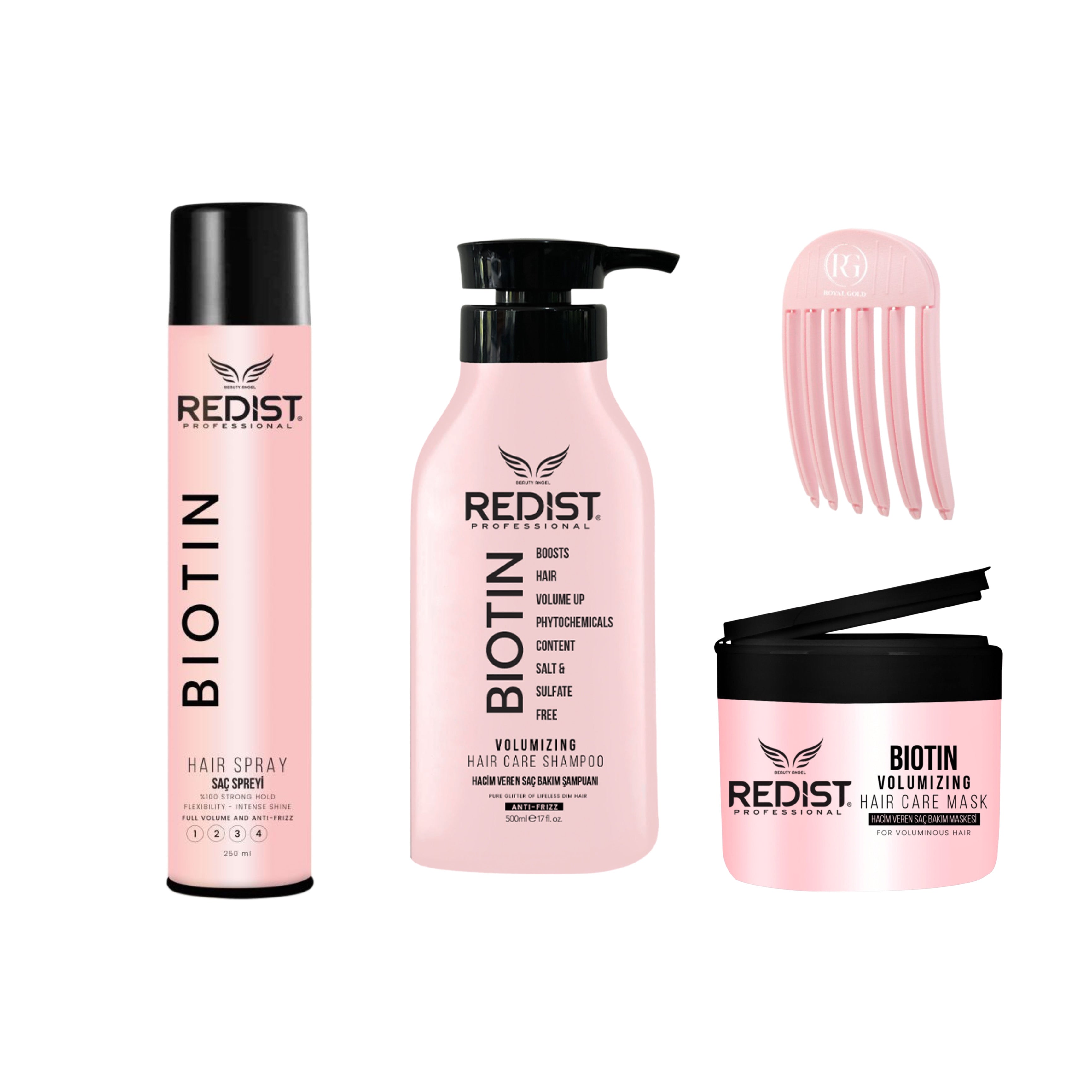 Kit pentru Volum Redist: Gama Biotină + Fixativ Biotină + Accesoriu Volum