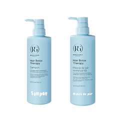 Șampon Hair Boto Therapy by Royal Gold 500 ml + Mască de păr revitalizantă Boto Therapy  by Royal Gold 500 ml - Redist