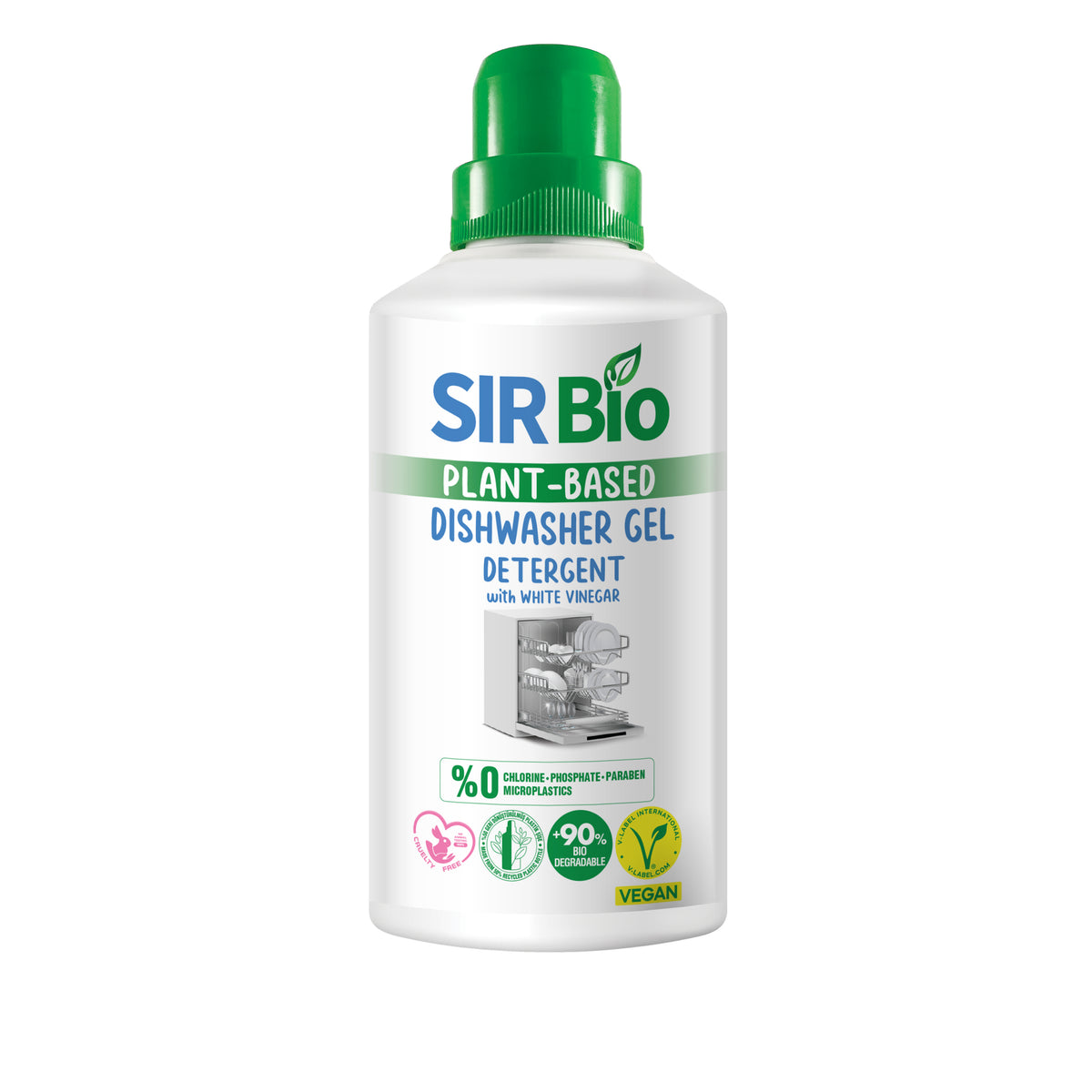 Detergent gel pentru masina de spalat vase Sir Bio - 1000 ml - Redist