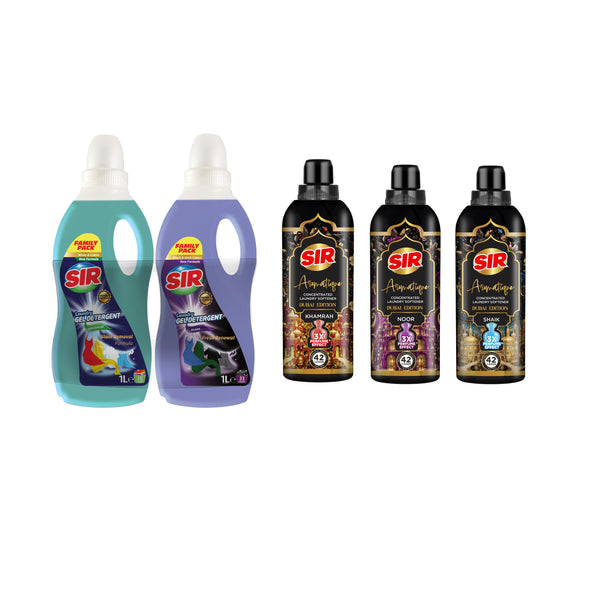 Kit Sir rufe albe colorate și negre + Balsam Rufe Dubai Edition Deep Fresh: Shaik, Khamrah, Noor