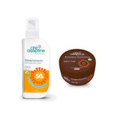 Cremă cu protecție solara SPF 50 Cire Aseptine 200 ml+Cire Aseptine Bronzing Unt de Cacao 100 ml