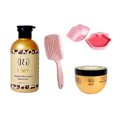 Gama Gold BLD Max Repair + Perie Volum + Mască buze Pink Royal Gold