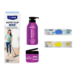 Gama cu Arginine + Kit curățenie: Mop cu click Deep Fresh + 2 x rezervă mop lămâie și clasic