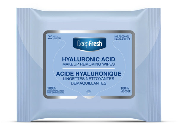 Șervețele demachiante biodegradabile cu Acid Hialuronic Deepfresh - Redist