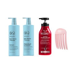 Kit împotriva căderii părului + hidratare intensă: Șampon Terapie Capilară + Gama Boto Therapy + Accesoriu Volum