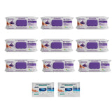 Şerveţele umede pentru multi suprafeţe cu lavandă , bicarbonat şi oțet Deep Fresh 100 de bucăți × 9 pachete + Şerveţele umede pentru multi suprafeţe cu bicarbonat şi oțet Deep Fresh 10 bucăți × 2 pachete