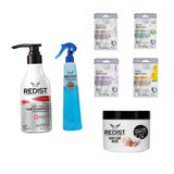 Pachet profesional Redist:Sampon împotriva căderii părului Redist 500 ml+Masca profesionala cu usturoi pentru regenerarea parului Redist 500 ml+Balsamul Bifazic Redist  pentru toate tipurile de par 400 ml+ 4 măști pentru față DeepFresh