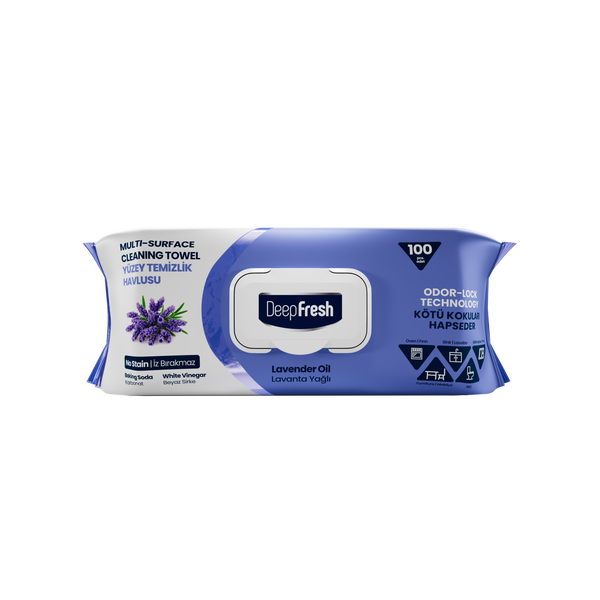 Nou: Șervețele mulți suprafețe cu Lavandă bicarbonat și oțet Deep Fresh Odor Lock Technology
