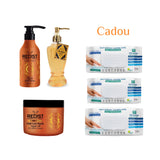 Gama profesionala cu ulei de argan 500 ml + Sapun lichid pentru maini Nostalgia Yellow Savon de Luxe 500 ml + CADOU : Şerveţele umede pentru multi suprafeţe cu bicarbonat si oțet Deep Fresh 100 de bucăți × 3 pachete