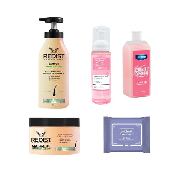 Gama Redist pentru păr creț + Kit de îngrijire corporală - Redist