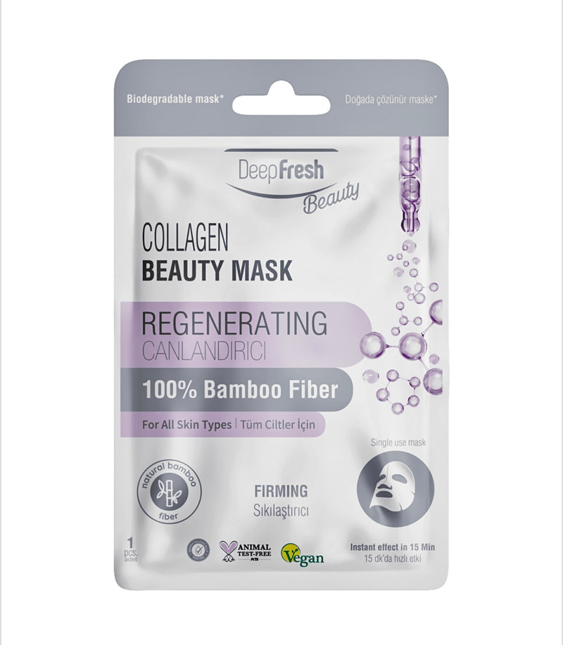 Masca servetel pentru fata revitalizanta cu Collagen DeepFresh