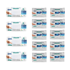 Șervețele mulți suprafețe cu bicarbonat și oțet Deep Fresh 100 bucăți × 4 pachete şi 10 pachete mini cu 10 bucăți