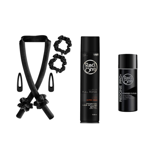 Pachet pentru bucle și volum Redist: cordon par + fixativ RedOne + Pudră pentru Volum Redone - Redist