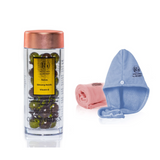 Capsule tratament pentru îngrijirea scalpului cu extract de Salvie + Set 2 prosoape pentru par Redist by Royal Gold