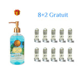 Mască de păr lichidă fiolă tratament Redist 13 ml, 10 buc (8 + 2 cadou) + Sapun lichid Savon de Royal Tropic Ocean Dream Deep Fresh, 500 ml