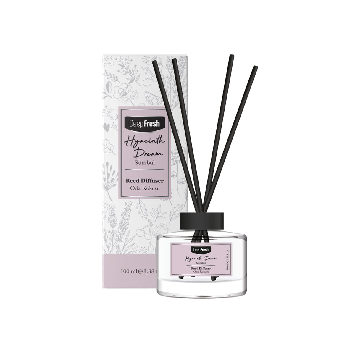 Odorizant de camera cu betisoare Deep Fresh 100 ml - ZAMBILE