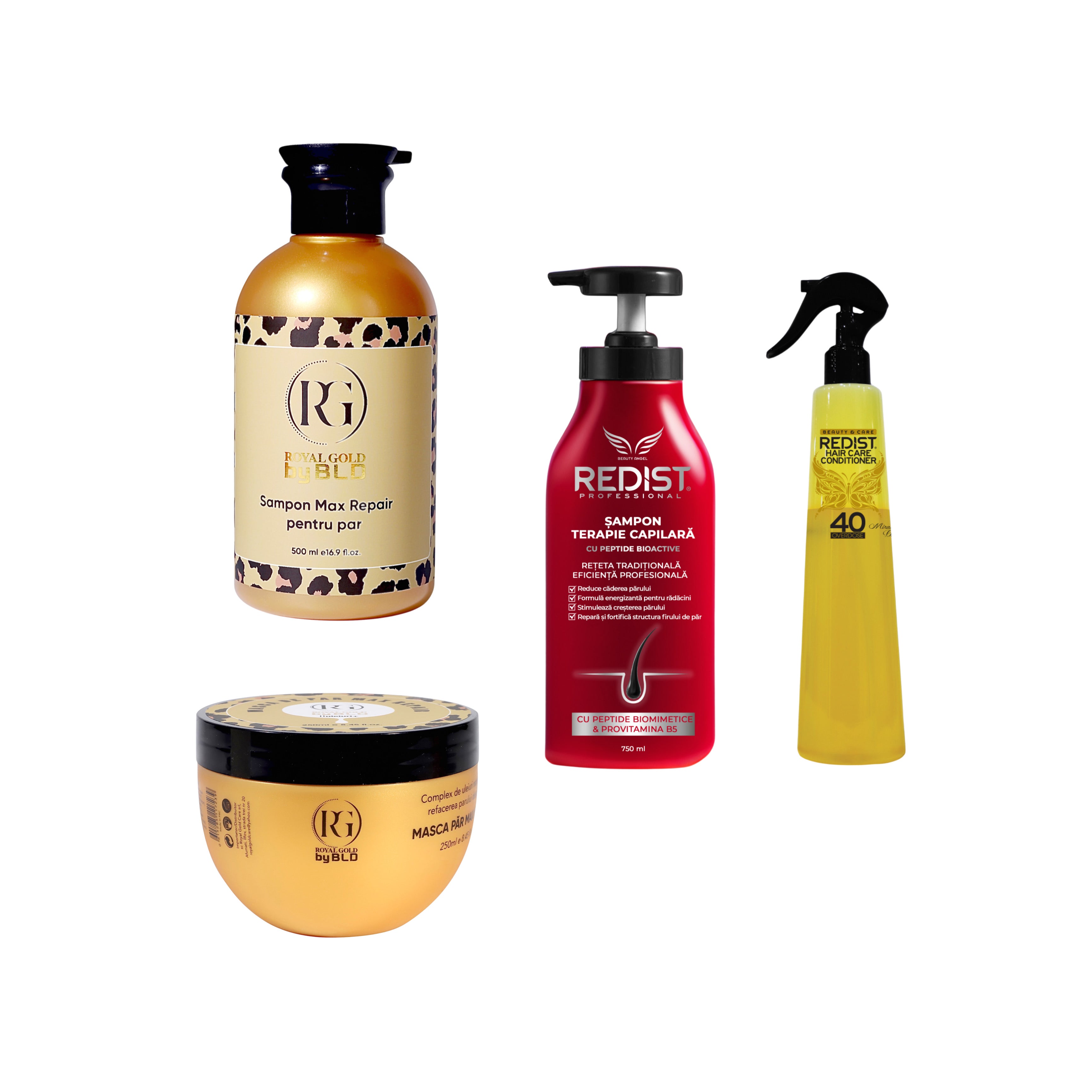 Nou: Pachet BLD Max Repair + Șampon Terapie Capilara + Balsam Bifazic 40 Overdose