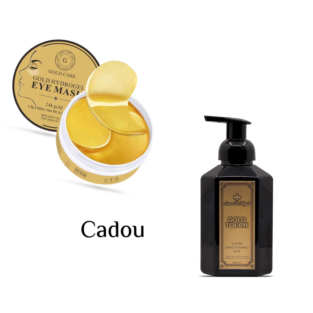 Patchuri tratament pentru ochi Gold Care 60 buc + Cadou Spuma Lux pentru maini Savon de Royal Gold Touch 500 ml