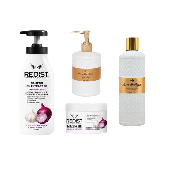Gama Redist pentru creșterea și regenerarea părului + Kit White Pearl