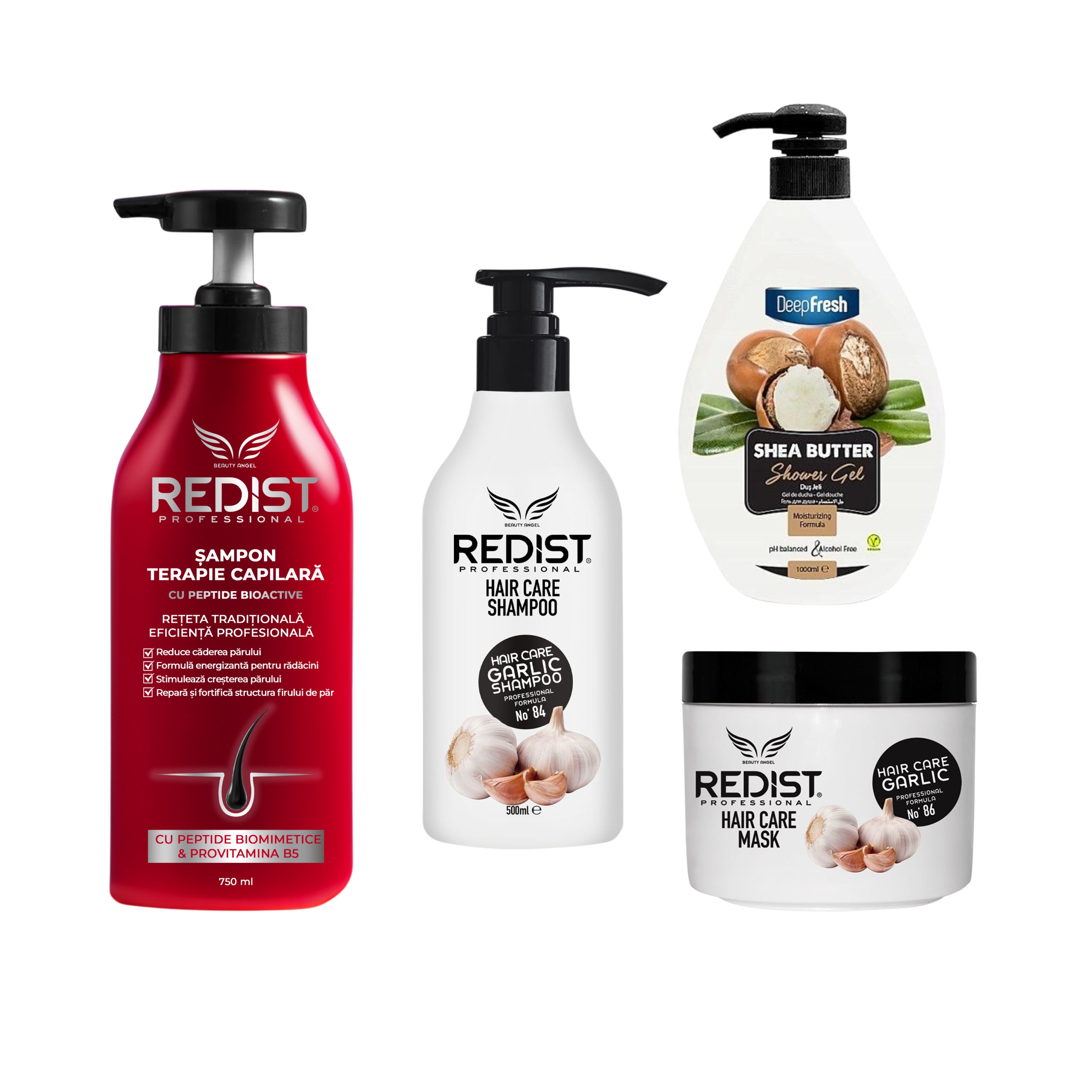 Kit Redist împotriva căderii părului, creștere și regenerare + Cadou Gel de duș Deep Fresh 1000 ml