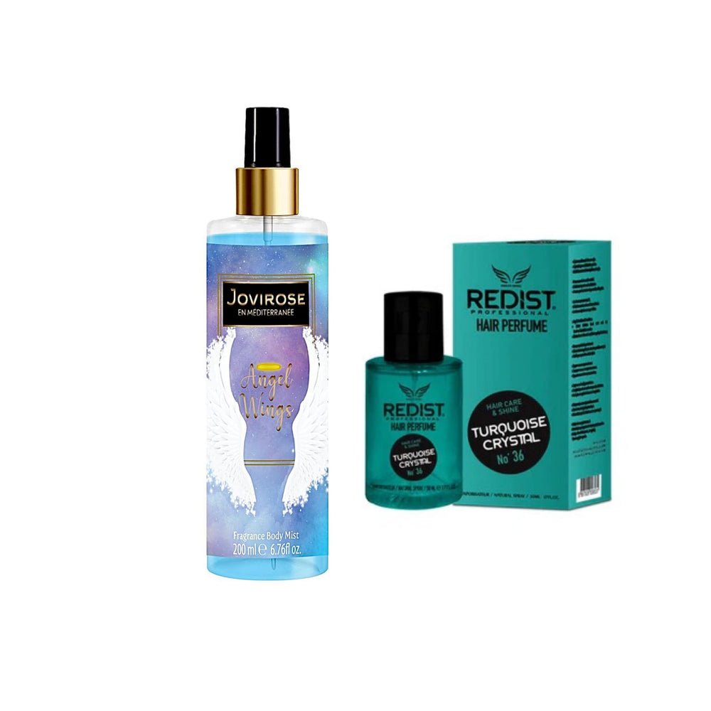 Parfumul unisex pentru par Turquoise Crystal 50 ml Redist + Cadou : Body mist Angel Wings 200 ml - Redist