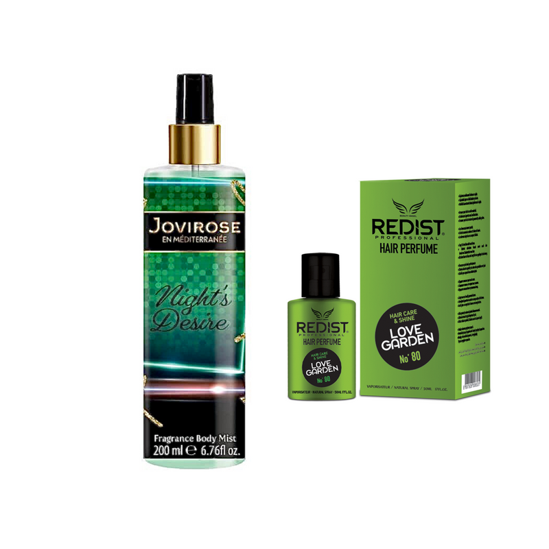 Parfum pentru par Love Garden 50 ml Redist + Cadou : Body mist Night's Desire 200 ml