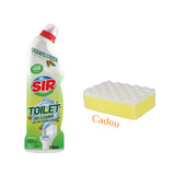 Soluție gel de curățare pentru vasul de toaletă Sir Fresh Pine 750 ml+Cadou: Burete de baie