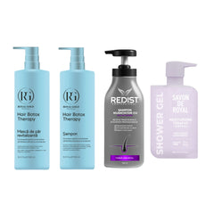 Pachet păr blond: Gama Boto Therapy + Cadou Șampon Nuanțator - Redist
