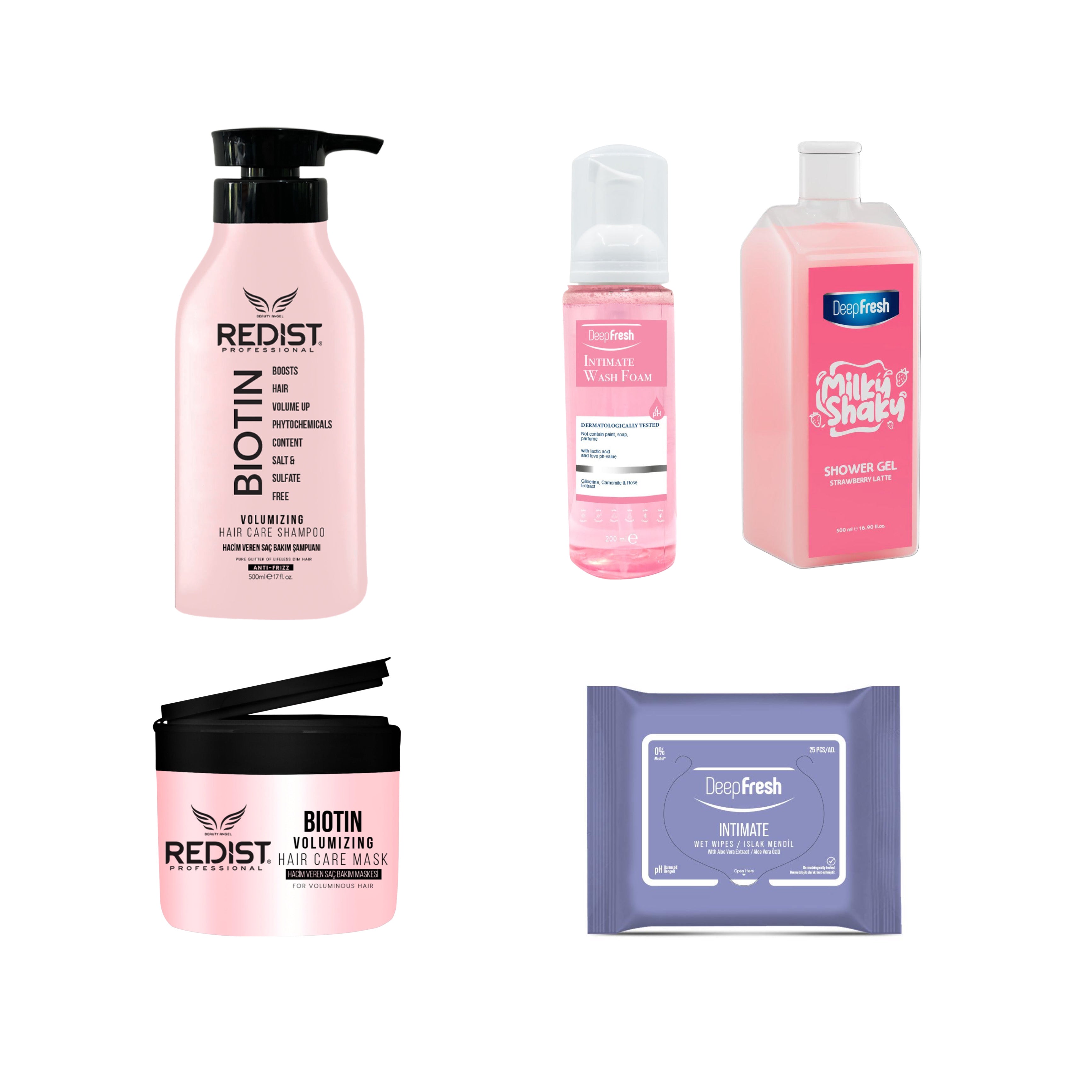 Gama Redist Biotin pentru Volum + Kit de îngrijire corporală