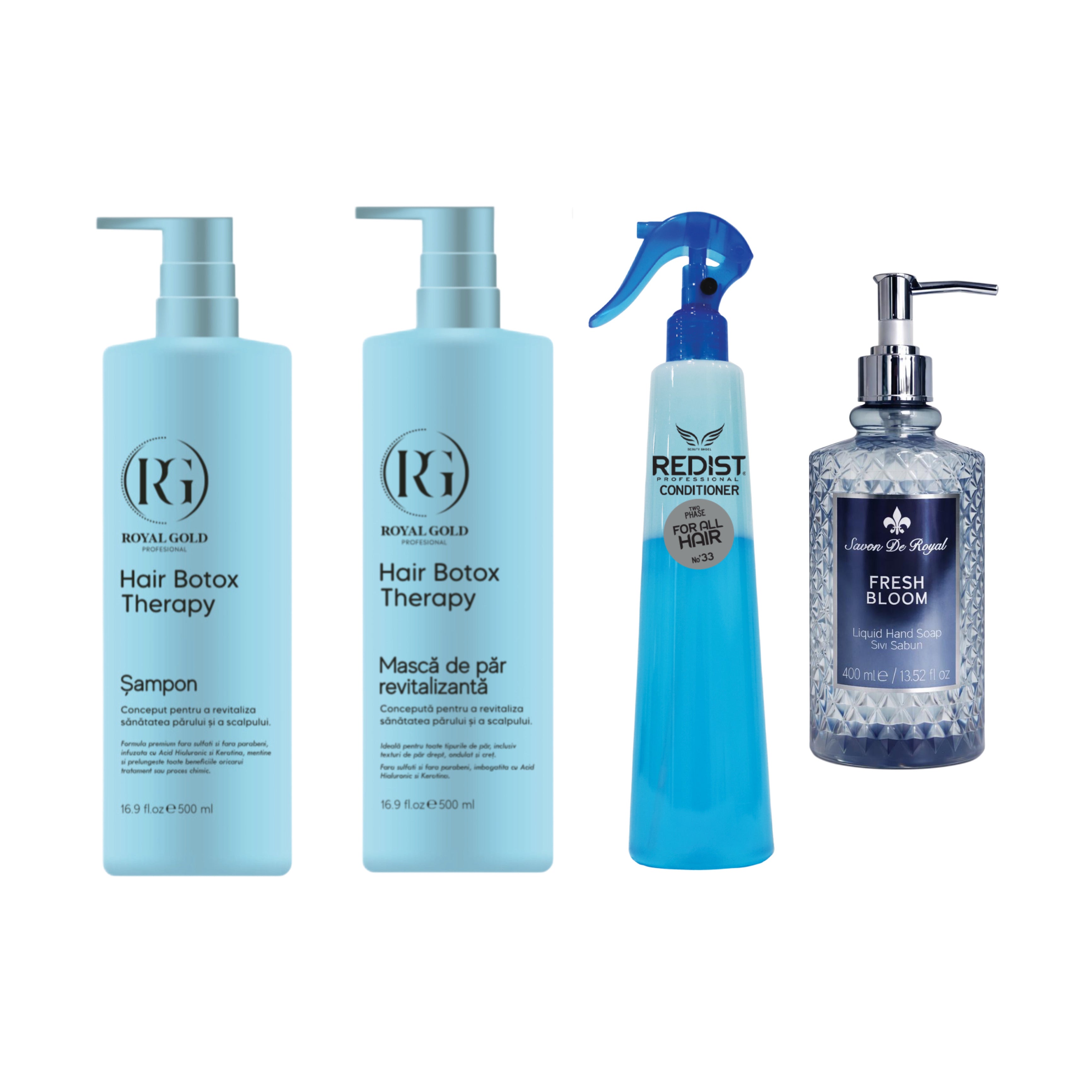Kit de vară Boto Therapy + Balsam cu protecție termică + Săpun lichid Fresh Bloom