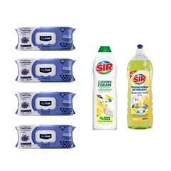 Kit bucătărie Sir + Șervețele mulți suprafețe Odor Lock Technology Deep Fresh