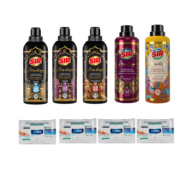 Kit balsam rufe Sir Aromatique Dubai Edition + Cadou 4 șervețele Deep Fresh Mini