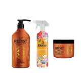 Sampon cu ulei de Argan Redist 1000 ml + Masca pentru par cu Argan Redist 500 ml + Odorizant pentru cameră și textile Elenor Classic 500 ml